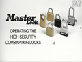 masterlock--瑪斯特鎖175MCND密碼修改視頻解析