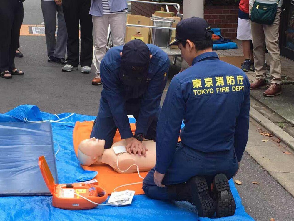 東京消防廳小區(qū)公益急救培訓，都用上AED了， 最具性價比AED推薦